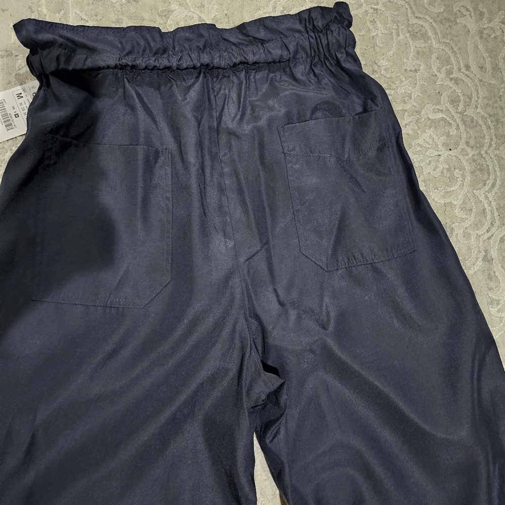 NWT Zara Dark Blue High Waist Lightweight Joggers size Medium - Picture 6 of 7
